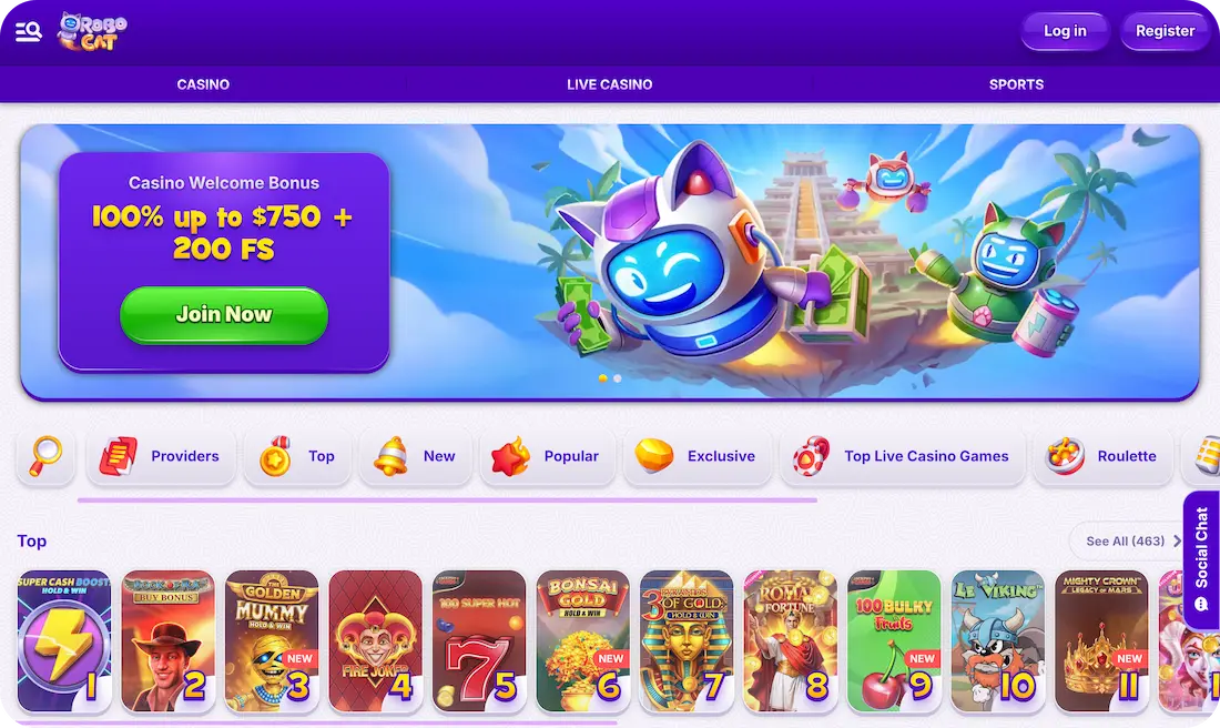 robocat casino site